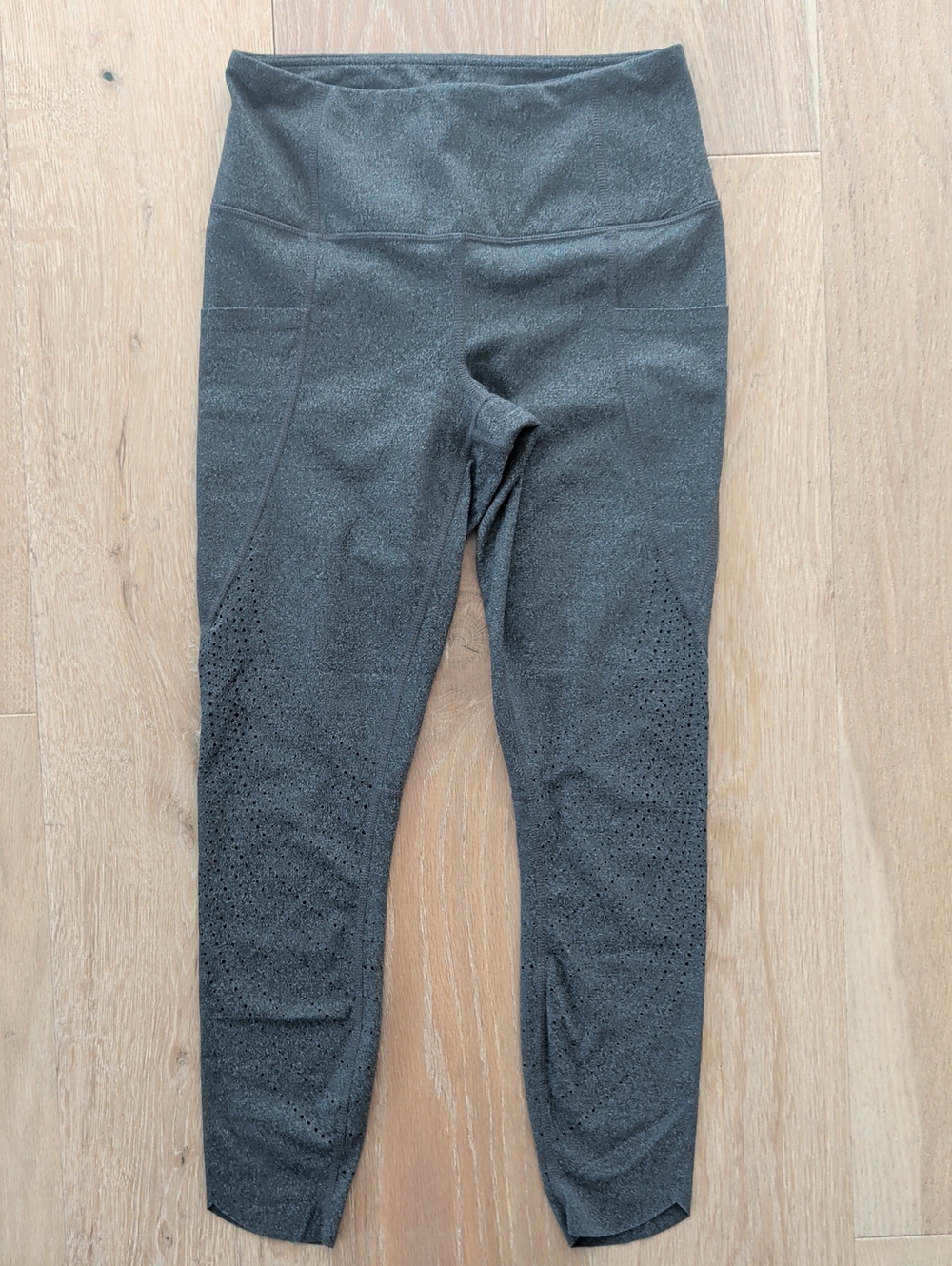 High-Waist Performance Leggings - Charcoal Gray